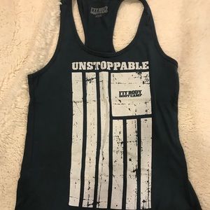 “Unstoppable” Fit Body Bootcamp Racerback Tank